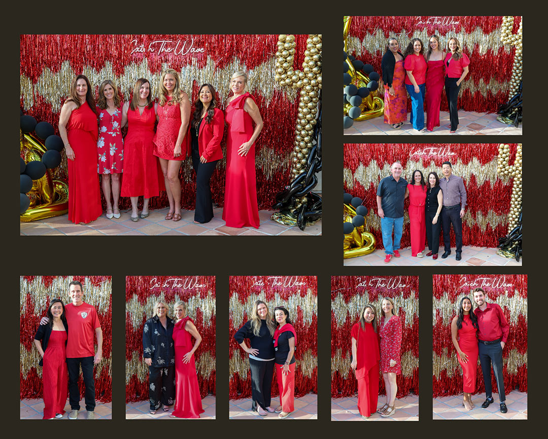 Palos Verdes High School Booster Club 2026"Catch the Wave" fundraiser photo collage